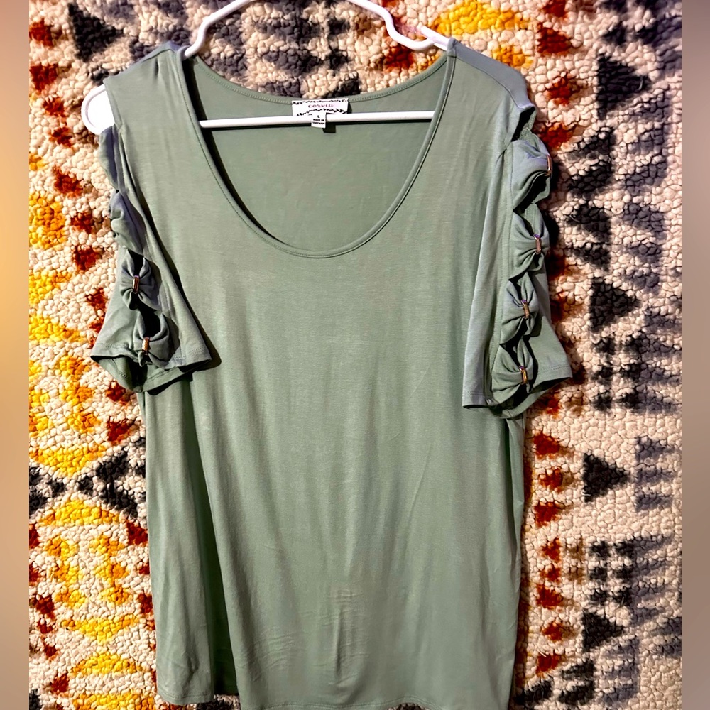 Corvia Green Blouse